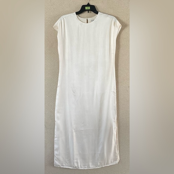 🌾 NWOT  ALLSAINTS Etta Satin Midi Dress - Picture 1 of 16